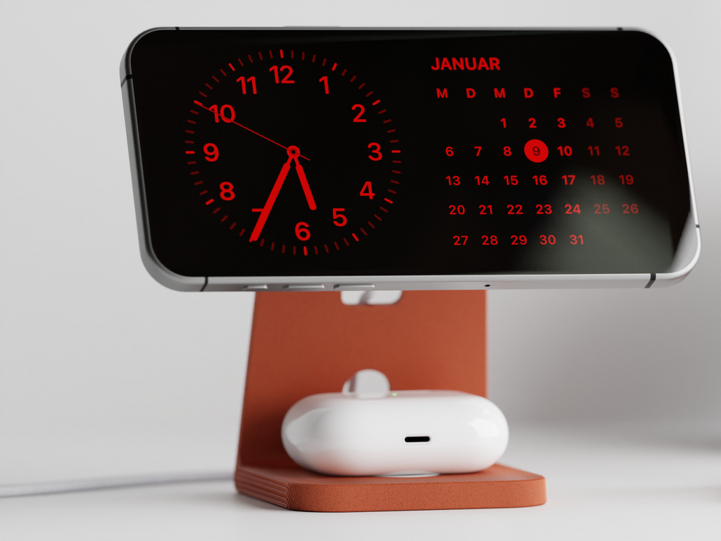 Modern Phone & Earbuds Charging Dock
