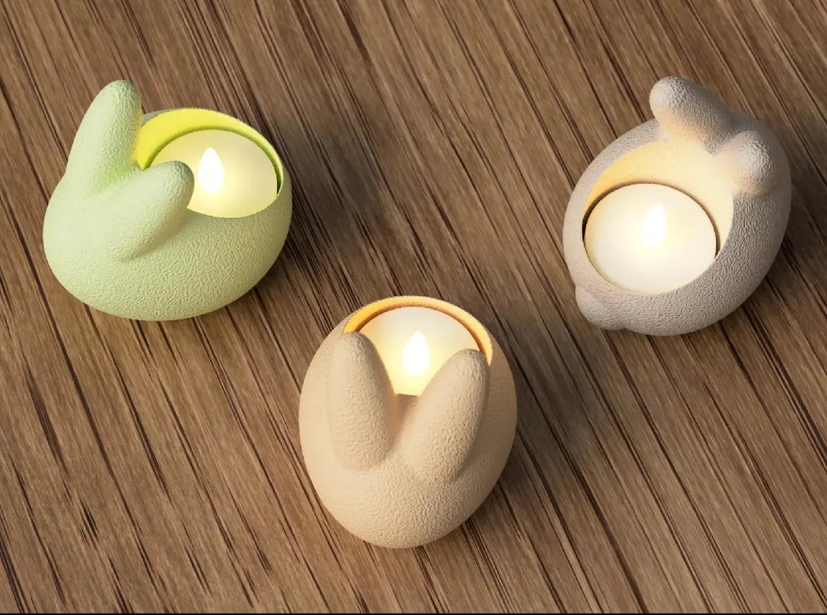 Easter Bunny LED Tealight Holder image 1