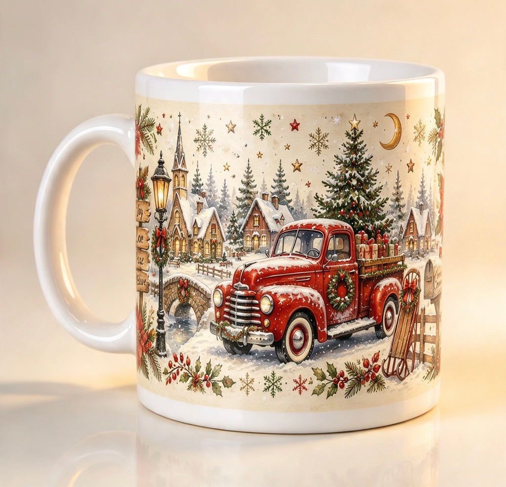 Christmas Red Truck 11oz Mug