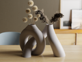 Intertwined Loop Vase Set – Modern Design