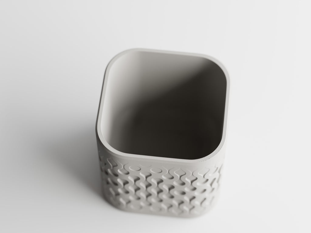 Wave Pattern 3D Printed Planter