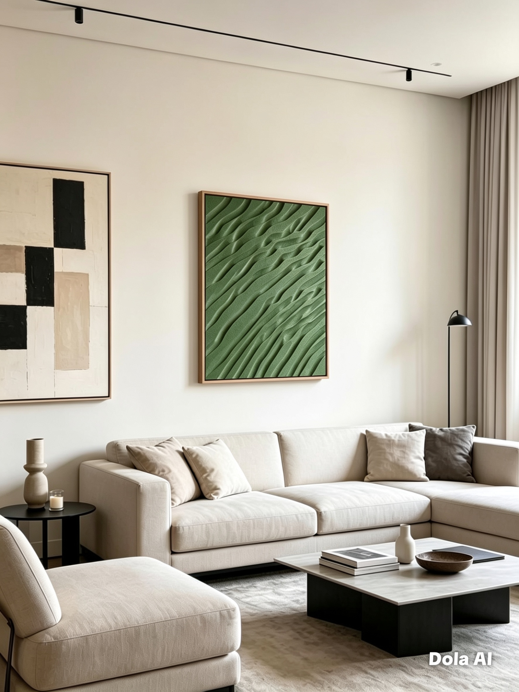 Solid Matte Wave Cube Wall Art | Modern 3D Geometric Decor | Abstract Textured Wall Panel