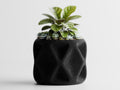 Modern Sculptural Plant Pot – Deep Concave / Indented Geometric Design