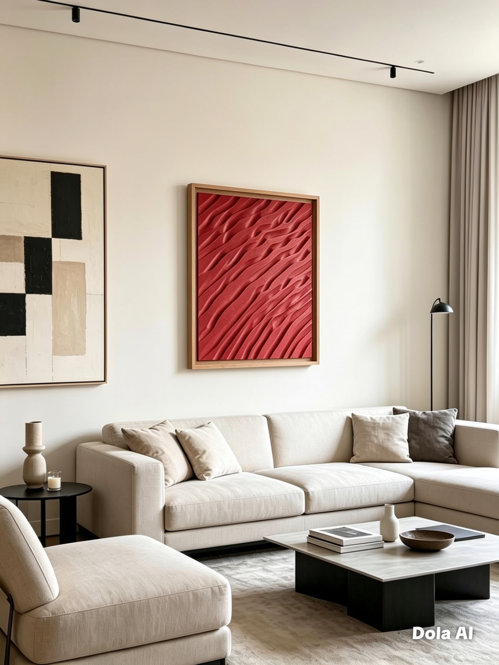Solid Matte Wave Cube Wall Art | Modern 3D Geometric Decor | Abstract Textured Wall Panel