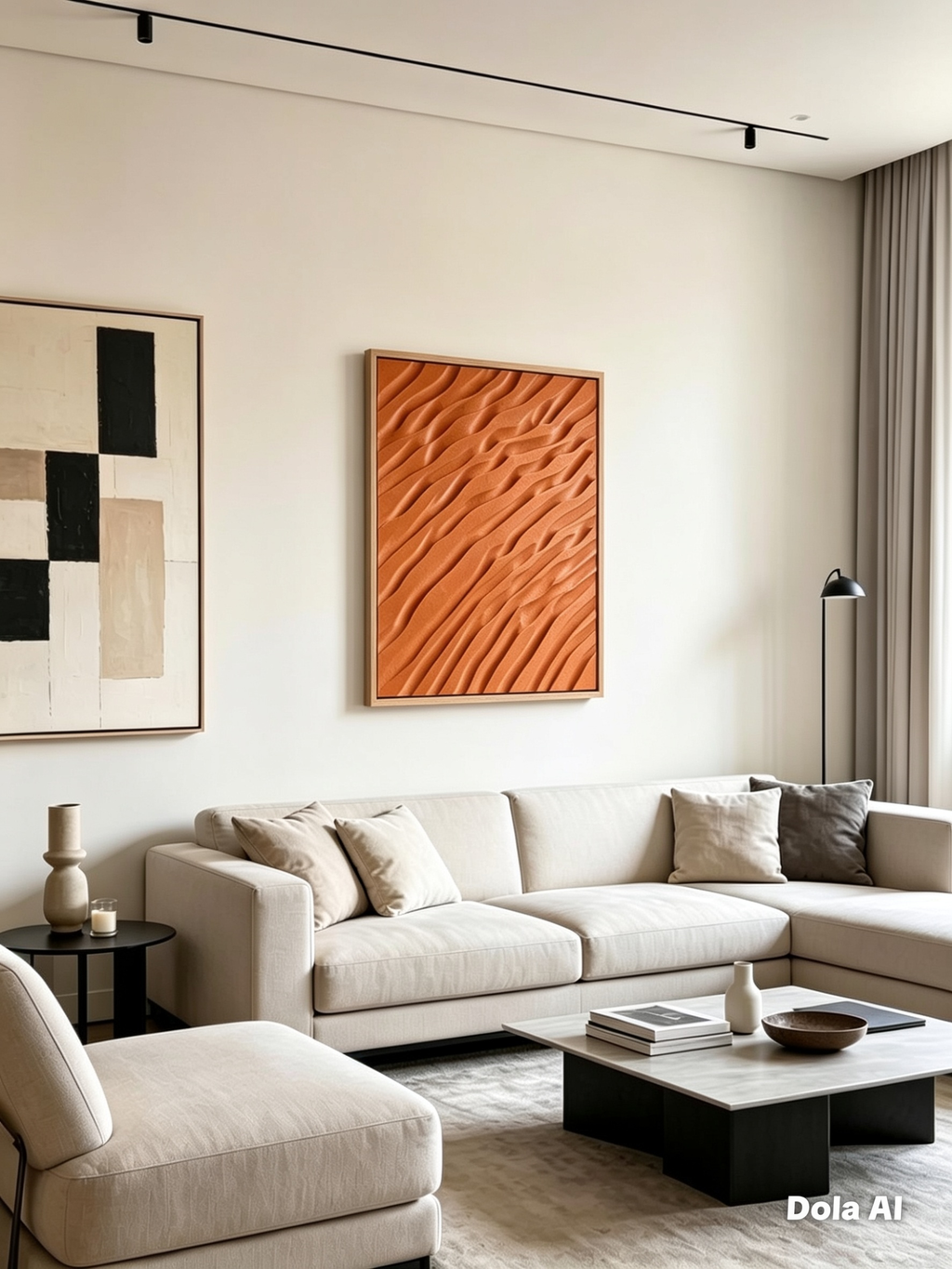 Solid Matte Wave Cube Wall Art | Modern 3D Geometric Decor | Abstract Textured Wall Panel