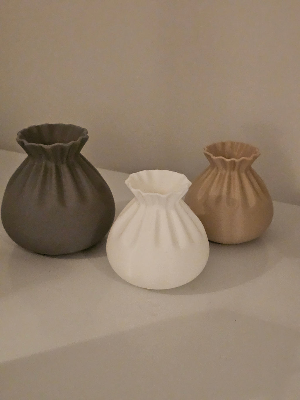 Farmhouse Style Bag Vase Set | Dried Flower Display