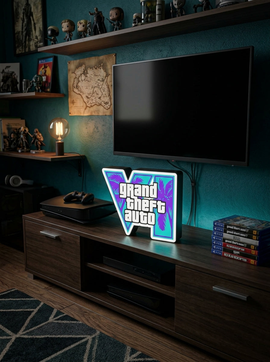 Grand Theft Auto VI – Iconic LED Light Box Sign