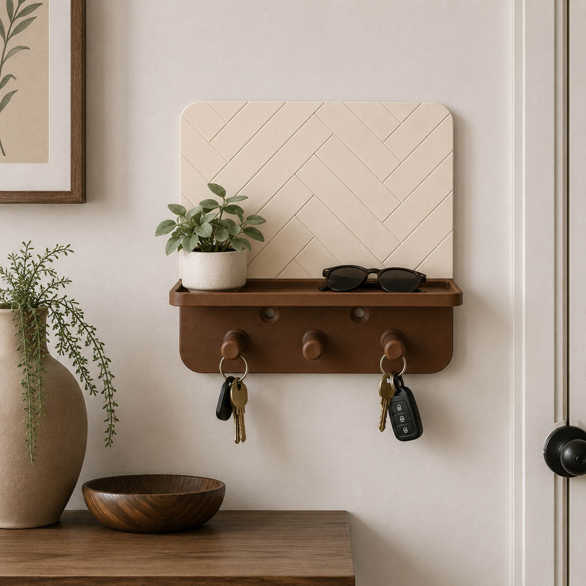 Herringbone Wall Key Holder