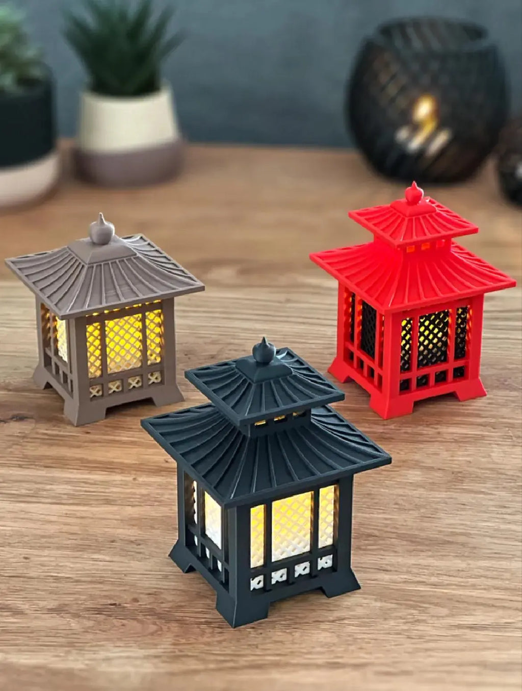 Japanese Mini Tea Light Lantern image 1